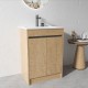 BC7 600mmx460mmx850mm Plywood Floor Standing Vanity with Ceramic Basin